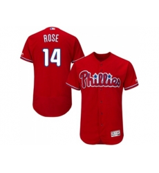 Philadelphia Phillies #14 Pete Rose Red Flexbase Authentic Collection Stitched MLB Jersey