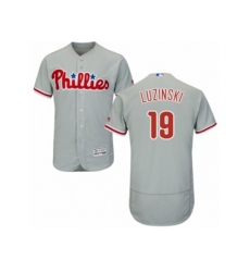Philadelphia Phillies #19 Greg Luzinski Grey Flexbase Authentic Collection MLB Jersey