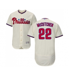 Philadelphia Phillies #22 Andrew McCutchen Cream Alternate Flex Base Authentic Collection Baseball Jersey
