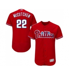 Philadelphia Phillies #22 Andrew McCutchen Red Alternate Flex Base Authentic Collection Baseball Jersey