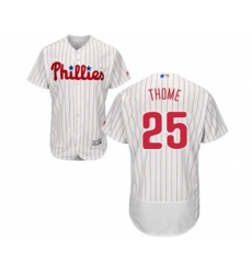 Philadelphia Phillies #25 Jim Thome White Home Flex Base Authentic Collection Baseball Jersey Philadelphia Phillies #25 Jim Thome White Home Flex Base Authentic Collection Baseball Jersey