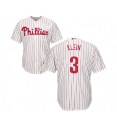 Philadelphia Phillies #3 Chuck Klein Replica White Red Strip Home Cool Base Baseball Jersey