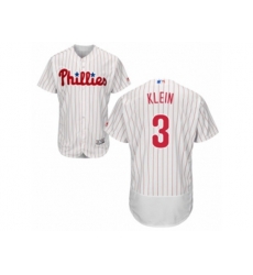 Philadelphia Phillies #3 Chuck Klein White Red Strip Flexbase Authentic Collection MLB Jersey
