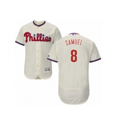 Philadelphia Phillies #8 Juan Samuel Cream Flexbase Authentic Collection MLB Jersey