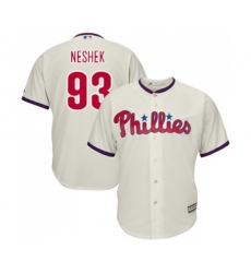 Philadelphia Phillies #93 Pat Neshek Replica Cream Alternate Cool Base Baseball Jersey