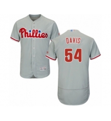 Philadelphia Phillies Austin Davis Grey Road Flex Base Authentic Collection Baseball Player Jersey