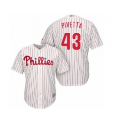 Philadelphia Phillies Nick Pivetta Replica White Red Strip Home Cool Base Baseball Player Jersey Philadelphia Phillies Nick Pivetta Replica White Red Strip Home Cool Base Baseball Player Jersey