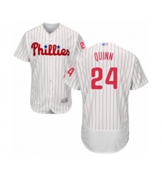 Philadelphia Phillies Roman Quinn White Home Flex Base Authentic Collection Baseball Player Jersey