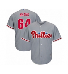 Philadelphia Phillies Victor Arano Replica Grey Road Cool Base Baseball Player Jersey Philadelphia Phillies Victor Arano Replica Grey Road Cool Base Baseball Player Jersey