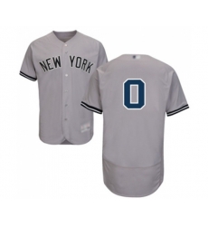 New York Yankees #0 Adam Ottavino Grey Road Flex Base Authentic Collection Baseball Jersey