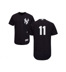 New York Yankees #11 Brett Gardner Navy Flexbase Authentic Collection MLB Jersey