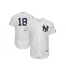 New York Yankees #18 Didi Gregorius White FlexBase Jersey