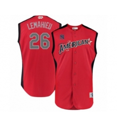 New York Yankees #26 DJ LeMahieu Authentic Red American League 2019 Baseball All-Star Jersey