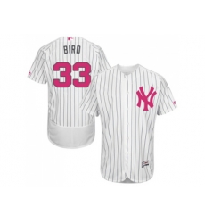 New York Yankees #33 Greg Bird Authentic White Fashion Flex Base MLB Jersey