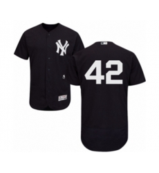 New York Yankees #42 Mariano Rivera Navy Flexbase Authentic Collection MLB Jersey