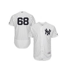 New York Yankees #68 Dellin Betances White Navy Flexbase Authentic Collection MLB Jersey