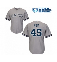 New York Yankees Luke Voit Replica Grey Road Baseball Player Jersey