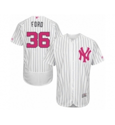 New York Yankees Mike Ford Authentic White 2016 Mothers Day Fashion Flex Base Baseball Player Jersey