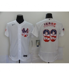 Nike New York Yankees #99 Aaron Judge White 2020 Stars & Stripes 4th of July Jersey