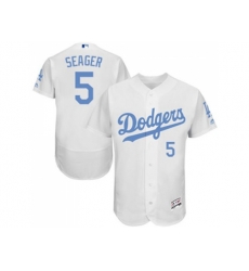 Los Angeles Dodgers #5 Corey Seager White Flexbase Authentic Collection  Stitched Baseball Jersey