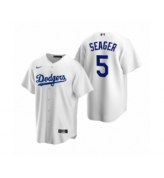 Los Angeles Dodgers Corey Seager Nike White Replica Home Jersey