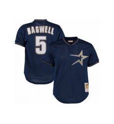1997 Houston Astros #5 Jeff Bagwell Replica Navy Blue Throwback MLB Jersey