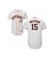 Houston Astros #15 Carlos Beltran White Flexbase Authentic Collection MLB Jersey