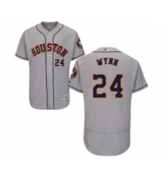 Houston Astros #24 Jimmy Wynn Grey Flexbase Authentic Collection Baseball Jersey