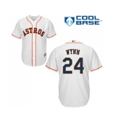 Houston Astros #24 Jimmy Wynn Replica White Home Cool Base Baseball Jersey