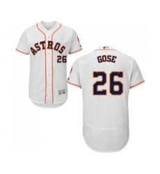 Houston Astros #26 Anthony Gose White Home Flex Base Authentic Collection Baseball Jersey