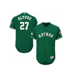 Houston Astros #27 Jose Altuve Green Celtic Flexbase Authentic Collection MLB Jersey