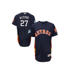 Houston Astros #27 Jose Altuve Navy 2017 Spring Training Authentic Collection Stitched Baseball Jersey