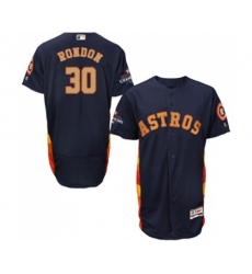 Houston Astros #30 Hector Rondon Navy Blue Alternate 2018 Gold Program Flex Base Authentic Collection MLB Jersey