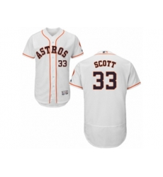 Houston Astros #33 Mike Scott White Flexbase Authentic Collection MLB Jersey
