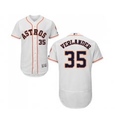 Houston Astros #35 Justin Verlander White Flexbase Authentic Collection Baseball Jersey
