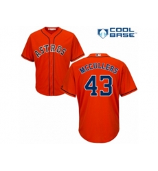 Houston Astros #43 Lance McCullers Authentic Orange Alternate Cool Base MLB Jersey
