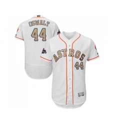 Houston Astros #44 Roy Oswalt White 2018 Gold Program Flex Base Authentic Collection MLB Jersey