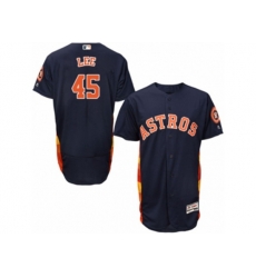 Houston Astros #45 Carlos Lee Navy Blue Flexbase Authentic Collection MLB Jersey