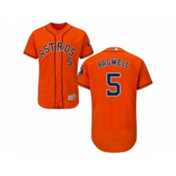 Houston Astros #5 Jeff Bagwell Orange Flexbase Authentic Collection MLB Jersey