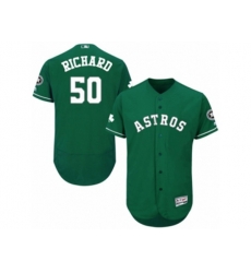 Houston Astros #50 J.R. Richard Green Celtic Flexbase Authentic Collection MLB Jersey