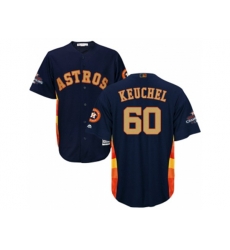 Houston Astros #60 Dallas Keuchel Navy 2018 Gold Program Cool Base Stitched Baseball Jersey