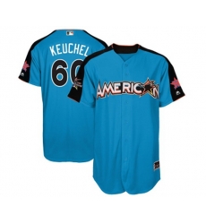 Houston Astros #60 Dallas Keuchel Replica Blue American League 2017 Baseball All-Star Baseball Jersey