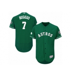 Houston Astros #7 Craig Biggio Green Celtic Flexbase Authentic Collection MLB Jersey