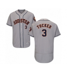 Houston Astros Kyle Tucker Grey Road Flex Base Authentic Collection Baseball Player Jersey