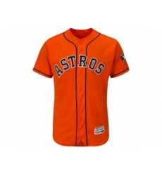 Houston Astros Majestic Alternate Blank Orange Flex Base Authentic Collection Team Jersey