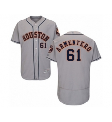 Houston Astros Rogelio Armenteros Grey Road Flex Base Authentic Collection Baseball Player Jersey