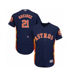 Houston Astros Zack Greinke Navy Blue Alternate Flex Base Authentic Collection Baseball Player Jersey