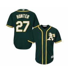 Oakland Athletics #27 Catfish Hunter Replica Green Alternate 1 Cool Base Baseball Jersey Oakland Athletics #27 Catfish Hunter Replica Green Alternate 1 Cool Base Baseball Jersey