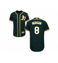 Oakland Athletics #8 Joe Morgan Green Flexbase Authentic Collection MLB Jersey
