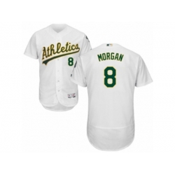 Oakland Athletics #8 Joe Morgan White Flexbase Authentic Collection MLB Jersey